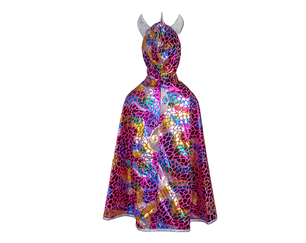 Capa reversible de dragón/caballero, 5-6 años