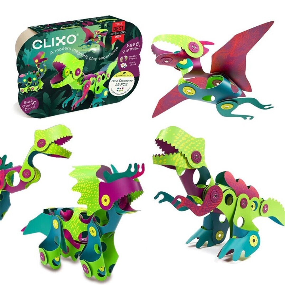 Dino Discovery 22 piezas Clixo