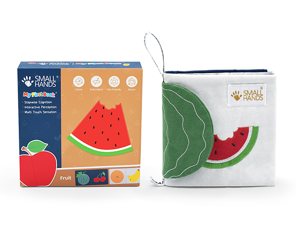 Llibre de roba amb textures - Fruites