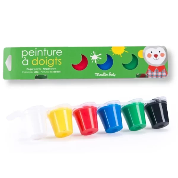 6 tubos de pintura para dedos Popipop