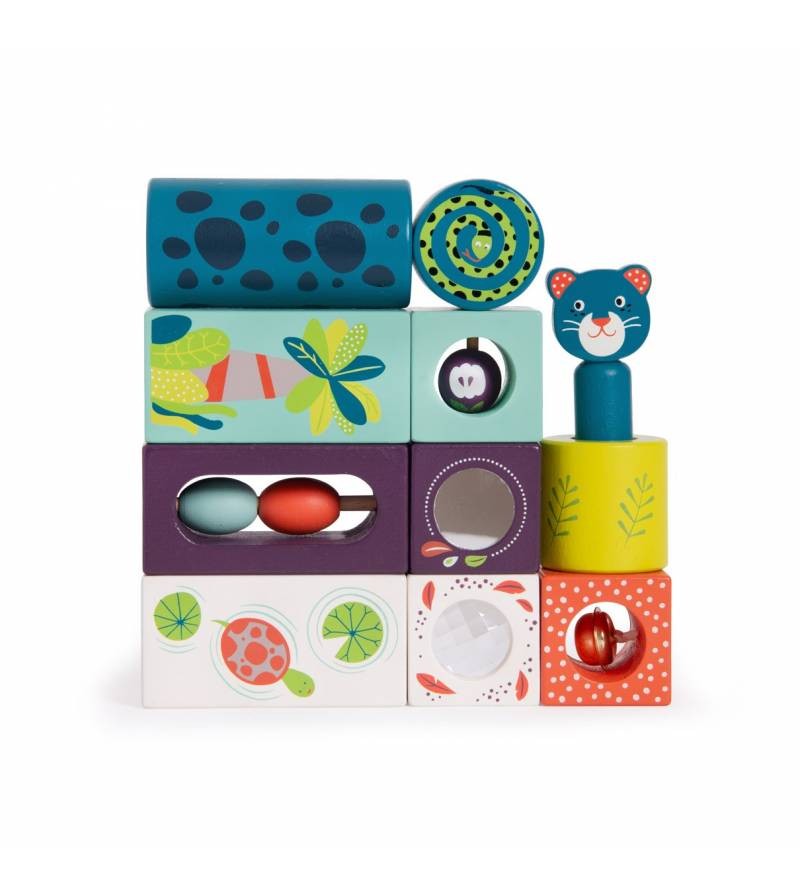 Cubos apilables con actividades